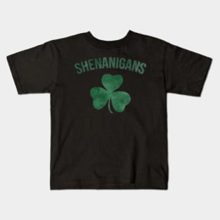 I Call Shenanigans Lucky St. Patrick's Day Shamrock Kids T-Shirt